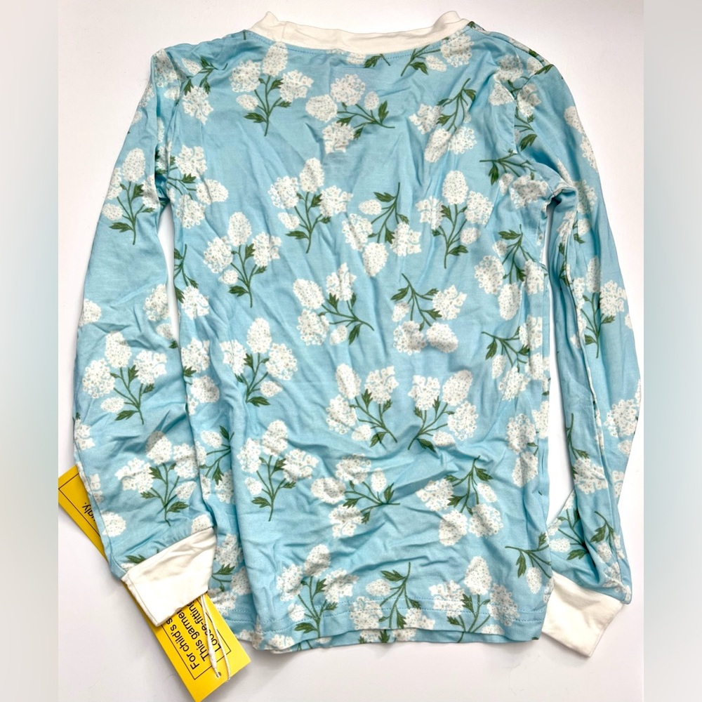 NWT Poppy Kids Co Hydrangea Long Sleeve and Pants Pajamas, Size 4T - Picture 3 of 7
